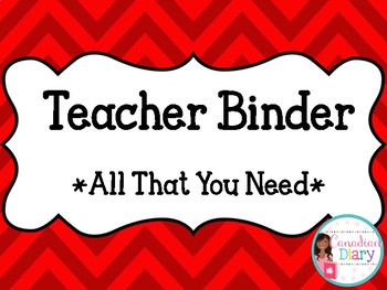 Preview of Teacher Binder