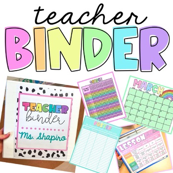 Preview of Teacher Binder: Get Organized With These Essential Classroom Forms | Editable