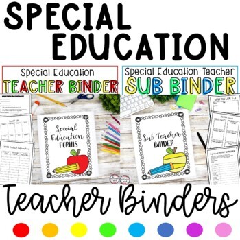Preview of Special Education Teacher Binder Bundle
