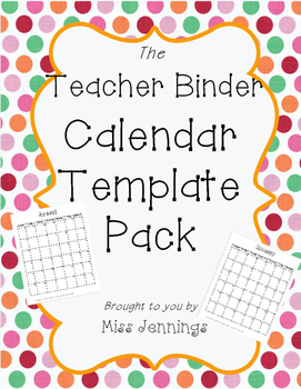 1 mini binder calendar page per day