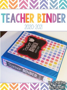 Teacher Binder Cover by AisforAdventuresofHomeschool | TPT
