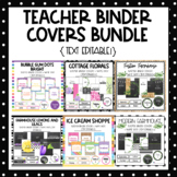 Teacher Binder Covers Bundle {EDITABLE!}