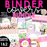Teacher Binder Covers BUNDLE {EDITABLE!}