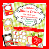 Teacher Binder Covers - Editable - Apple Theme