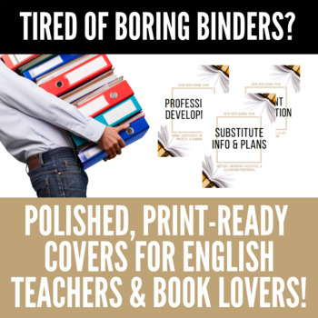 Preview of Teacher Binder Covers - Quick Print Organization