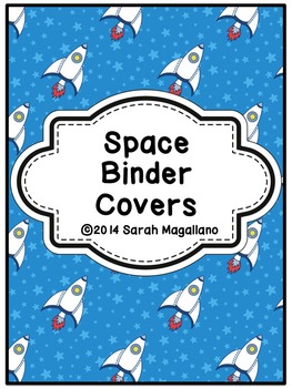 Preview of Teacher Binder Covers: Space