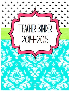 Preview of Back to School Teacher Binder & Forms