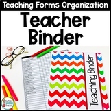Teacher Binder with Checklists and Lesson Plan Book with S