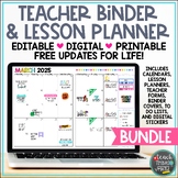 Teacher Binder & Lesson Planner Bundle