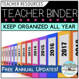 Teacher Binder - Organize your Professional Files