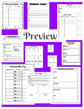Preview of Teacher Binder Organizing Sheets that every teacher must have!