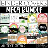 Teacher Planner & Teacher Binder Covers MEGA Bundle