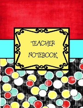 Preview of Teacher Binder Retro Themed