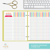 Teacher Binder - Student Checklist | Student Record Sheets