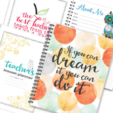 Teacher Binder and Lesson Planner | Editable LIMITED TIME SALE!!