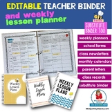 Teacher Binder and Planner| Editable | Forms | Calendars | FREE Updates