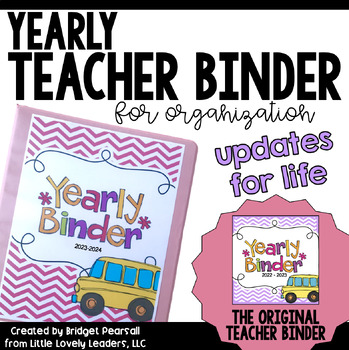Preview of Teacher Binder for Organization (Substitute Binder, Grade Sheets, Plans, & More)