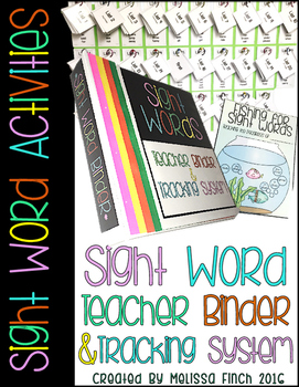 Preview of Teacher Binder for Sight Word Activity Organization- For Special Education