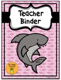 Teacher Binder in Shark Theme