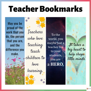 Teacher Bookmarks by A Plus Learning | Teachers Pay Teachers