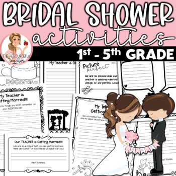 Preview of Teacher Bridal Shower - Activities for Students