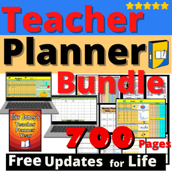 Preview of Teacher Bundle Planner Tracker Budget Net Worth Tools and Resources