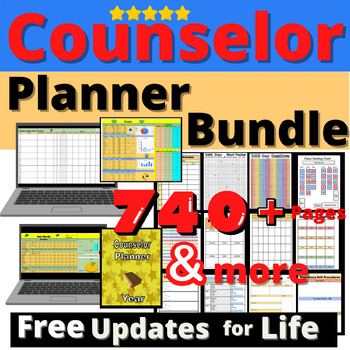 Preview of Counselor Bundle Planner Tracker Budget Net Worth Tools and Guidance Resources
