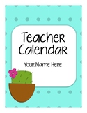 Teacher Calendar