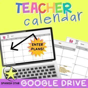 Preview of Teacher Calendar -Planning - Hyperdoc Ability (GROWING PRODUCT)