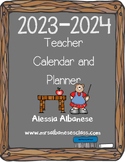 Teacher Calendar and Planner updated for 2023-2024 - EDITABLE!