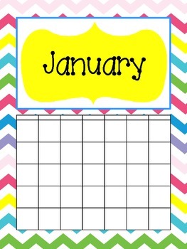 Printable Monthly Calendars by Elementary Lesson Plans - Classroom ...