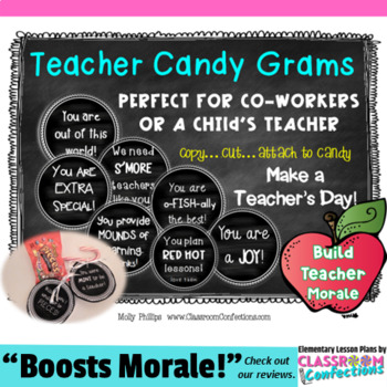 Preview of Teacher Appreciation Tags : Candy Gift Tags