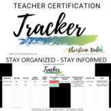 Teacher Certification Tracker