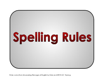 Logic of english spelling rules