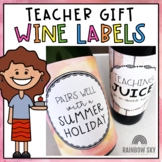 Teacher Christmas Gift - Wine Labels