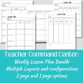 Teacher Command Center | Customizable Printable Planner | 