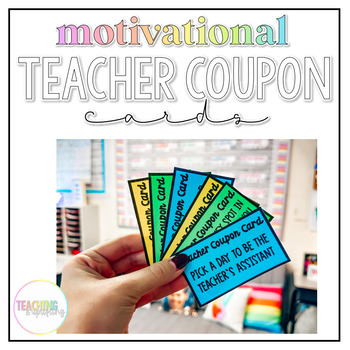 Preview of Teacher Coupon Reward Cards