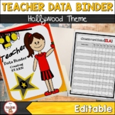 Teacher Data Binder (Editable) Hollywood Theme