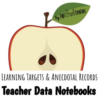 Preview of Teacher Data Notebook Learning Targets and Anecdotal Record Forms