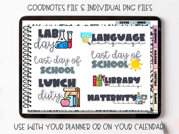 School Planner Stickers Free File