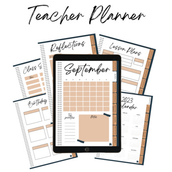 Preview of Teacher Digital Planner | Goodnotes Planner | Digital Notebook | Teacher Planner