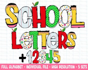 Preview of Teacher Doodle letters, Back to School alphabet doodle