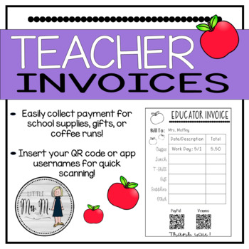 Preview of Teacher - Educator - Invoices - Get Your Money!