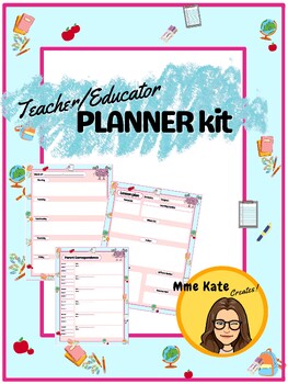 Preview of Teacher/Educator Planner + Organizer Kit