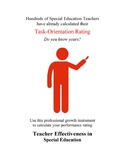 Teacher Effectiveness: Special Education