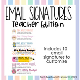 Teacher Email Signatures (10 DESIGNS)