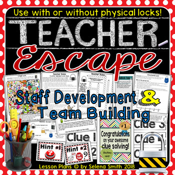 Preview of Teacher Escape Room: Staff Development, Team Building, Morale Booster