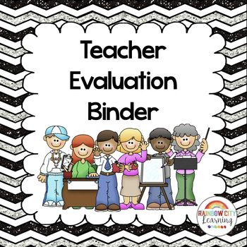 Teacher Evaluation Binder by Rainbow City Learning | TPT