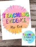 Teacher Evaluation Evidence Binder - Charlotte Danielson -