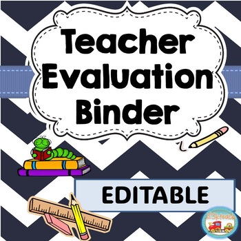 Preview of Teacher Evaluation Evidence Portfolio Binder EDITABLE